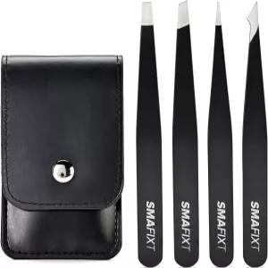 여성용 및 남성용 스마픽스 핀셋 세트 인그로우 헤어 스플린터 제거용 정밀 스테인리스 스틸 눈썹 페이셜