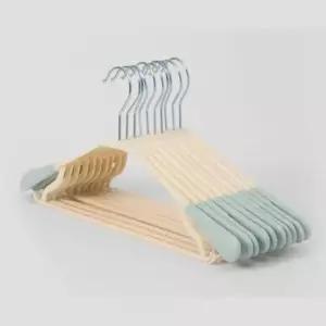 [생활] 유연한 논슬립 멀티 옷걸이 10p 민트 인테리어옷걸이