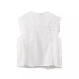 볼사스 여성용 봄 캐주얼 자수 톱 조끼 장식 스트리트 ADOR1