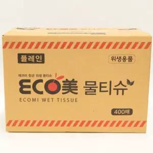 [퍼니메이커]대용량 삼양 에코미 물티슈 400매 생활용품 청소용품 청소 여행 미용