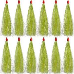 낚시 벅테일 티저 소금물 12개 구리 튜브 플래시 스커트 키트 플로더 리그 플러그용