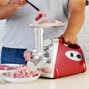 고기 가는 분쇄기 가정용 믹서기 기계 기본형 빨강 소시지 햄버거