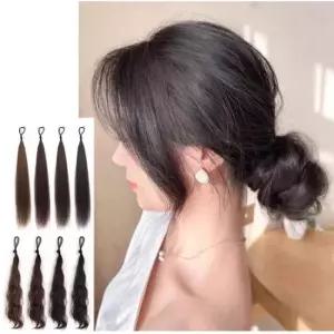 통가발 헤어업 이지웨어 유니크디자인 똥머리 부분가발