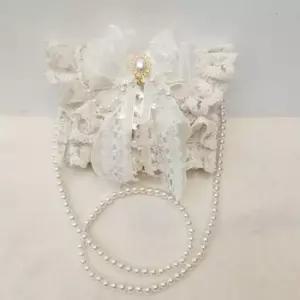 기념품 왕리본 토트백 크로스 레이스 가방 소품