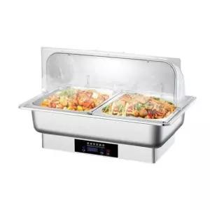 전기 사각 워머기 투명 반찬 중탕기 보온기 업소용 차핑디쉬