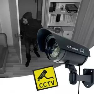 CCTV 카메라 모형 방범용 회전식 가짜 감시카메라