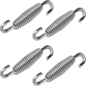 YTFRL 4 PCS 모터사이클 배기 머플러 스프링 52.7mm/2.07인치 강화 스테인리스 코일 후크 ATV 스쿠터용