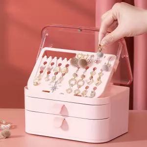 [퍼니메이커]3단 플랩 쥬얼리박스 / 반지 목걸이 귀걸이 한곳에OK 쥬얼리 쥬얼리보관함 악세사리보관함 귀