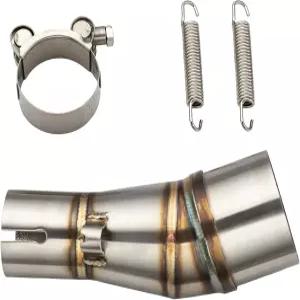 신트레 모터사이클 배기 미드 파이프 머플러 어댑터 연결 파이프와 클램프는 가와사키 닌자 250 300 Z250