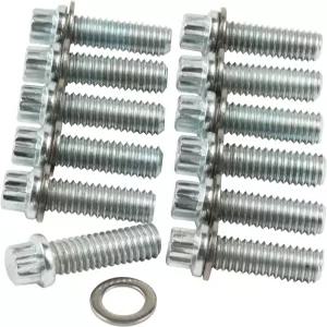 올스타 퍼포먼스 ALL87010 12포인트 아연 도금 흡기 매니폴드 볼트 키트 쉐보레 스몰 블록/모파 A/B (12팩)