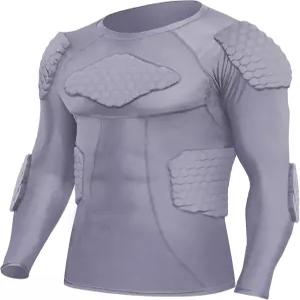 지카 남성 스포츠 쇼크 래시 가드 압축 패딩 셔츠 축구 농구 보호 장비 가슴 갈비뼈