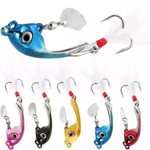 수가일랑 낚시 가라앉는 금속 숟가락 마이크로 지깅 미끼 유인