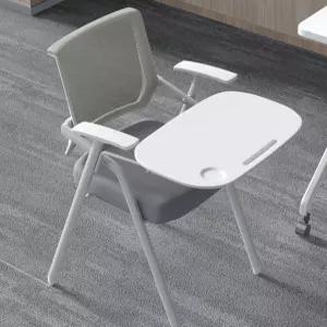 일체형 책상 PP 의자 강의실 미니 학원 책걸상 플라스틱 접이식 등받이 1 소형