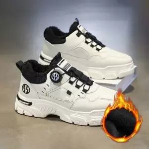 남성 보아끈 털안감 겨울 운동화
