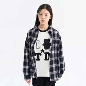 더데이걸 HC37 코디 체크 셔츠 THE DAY GIRLS 여아 주니어 아동복 TGBW26S01
