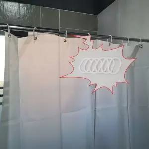 샤워커튼 욕실 가림막 방수 비닐 80x180 화이트