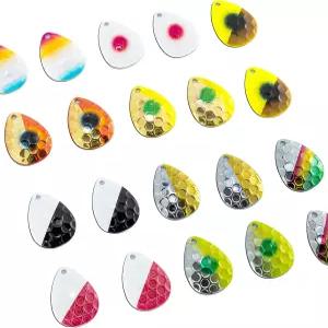 닥터피쉬 20팩 낚시 스피너 블레이드 해머링 콜로라도 키트 루어 제작 용품 인라인 스피너베이트 월레이