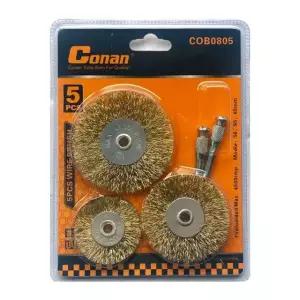 (COB0805) 코난툴즈 3종 와이어 평브러쉬(50 65 75mm)