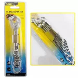 [RIZPICK]스패너 렌치 세트 6P 몽키 공구 구성