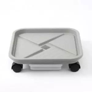 화분받침대 이동식 바퀴형 39cm 물받이 화분트레이