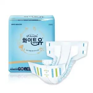 화이트유 골드 성인용 기저귀 대형 10매 테이프형 환자용 요실금 노인용