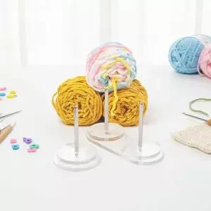 아크릴 뜨개실 거치대 1구 2구 회전 실걸이 실거치대 뜨개실 홀더