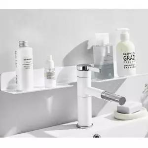 욕실선반 50cm 무타공 화장실 수납 정리대 화이트