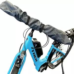 BiKase 내구성 E-Bike 핸들바 커버 - 컨트롤 및 바를 위한 범용 핏 립스탑 나일론 보호 방수 집업 디자인