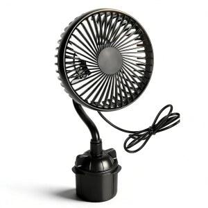 유수 헬스 기어 자동차 팬 USB 구동 팬, 구스넥, 저소음 3단 조절식 휴대용 카트 팬, 유연한 360 회전 자동차 냉각 팬 5인치