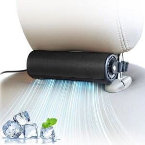 패스트선 휴대용 차량 팬, SUV RV 트럭 세단 사무실용 3단 강풍 USB 구동 카시트 쿨링 팬(블랙)