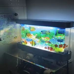 가짜 물고기 어항 수족관 시뮬레이션 인테리어 풍경 조경 조명