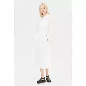 [시슬리]하프 집업 벨티드 롱 원피스 SAOP32431