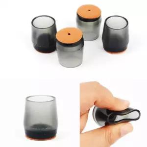 원형 반투명 의자발 4P 적정 23mm 덮개 식탁소음방지캡 바닥보호 의자 의패드 끌림 의캡 미끄럼 책상고정