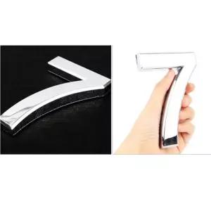 입체숫자 칠 대 7 간판 은색 호실 표시 번호 좌석 대기 테이블 사물함 넘버링 테이블표