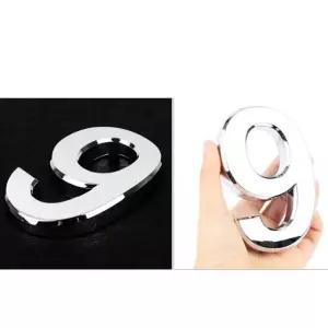 입체숫자 구 대 9 은색 돌출 호실판 표시 간번호 좌석 대기 테이블 사물함 넘버링 테이블표