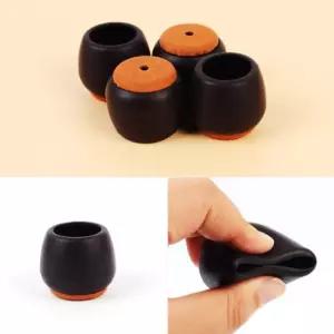 원형 의자발커버 4P 적정 25-28mm 의자 캡소음방지 바닥보호 의패드 끌림 의캡 미끄럼 책상고정 다리