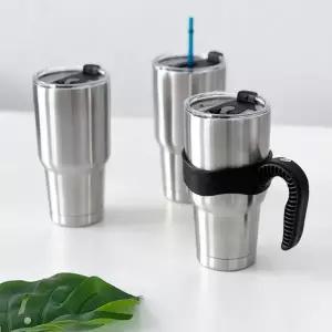 대용량 몬스터 스텐 텀블러 900ml+전용 손잡이(블랙) 빨대 추가 가능