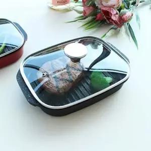 사각그릴팬 인덕션 다용도 그릴팬 소 1P 사각 IH 구이팬 불판