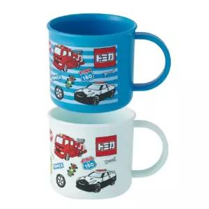 토미카 핸들컵 2P 세트 702280 손잡이 플라스틱 머그 물컵 음료 주스 캐릭터 캐릭터물 양치