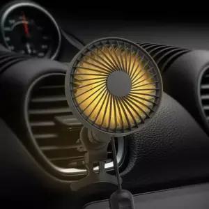 자동회전 LED 차량용 USB 선풍기 써큘레이터 WNA-CF200P 송풍구거치