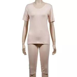 [마이모노샵][마이모노샵] 촉감좋은 여성용 반팔내의 반팔내복 잠옷 상의 하의 세트 (17254764)