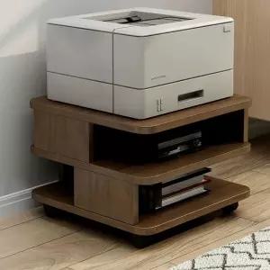 이동식 사무실 가정용 선반 복합기 프린터 받침대 작업 좌식 방음실 스튜디오 책상 바퀴형