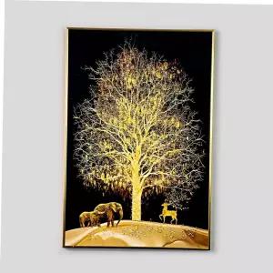 사슴 황금나무 코끼리 알루미늄 큐빅 인테리어그림 40x60 거실 액자
