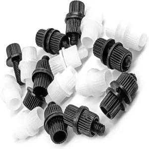 16쌍 나일론 번호판 커버 나사 패스너 및 프레임 볼트 오토바이 자전거용 플라스틱 키트