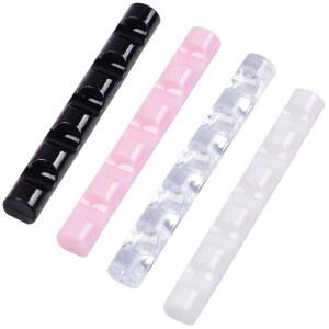 SQUEQU 4팩 휴대용 휴식 아크릴 미니어처 아트 드로잉 보관 세트 브러시 네일 디테일 스탠드 홀더 수채화 메이크업 미니 페인트 유화