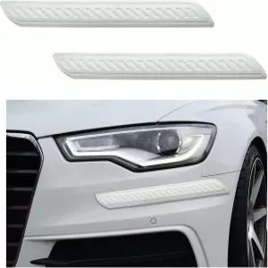 SUVnie 2 PCS 자동차 범퍼 긁힘 방지 스트립 앞뒤 코너 가드 프로텍터 자동 고무 충돌 장식 트림 대부분의