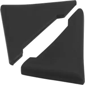 X AutoHOX 2pc PVC 유니버설 자동차 도어 코너 엣지 가드 범퍼 프로텍터 커버 블랙