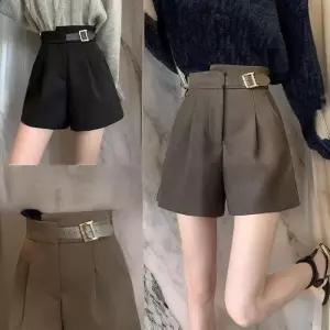 [다잇템]여성 데일리 미니멀리즘 혁대 정장바지 반바지 (31635177A)