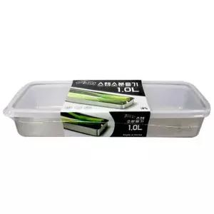 스텐 밀폐 용기 1L 반찬통 김치통 보관용기 직사각 김치통 찬기