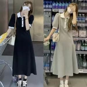 여름원피스 휴양지 반팔 롱원피스 휴양지룩 셔링 바캉스 롱